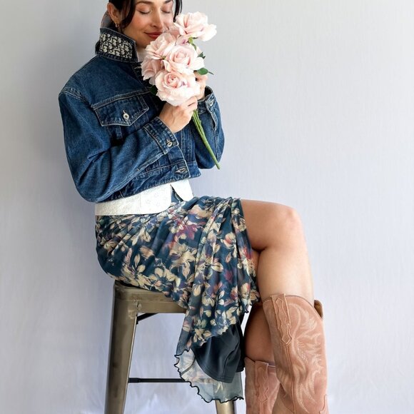 J'adore Jean Jacket Dark Wash Denim - Picture 14 of 16